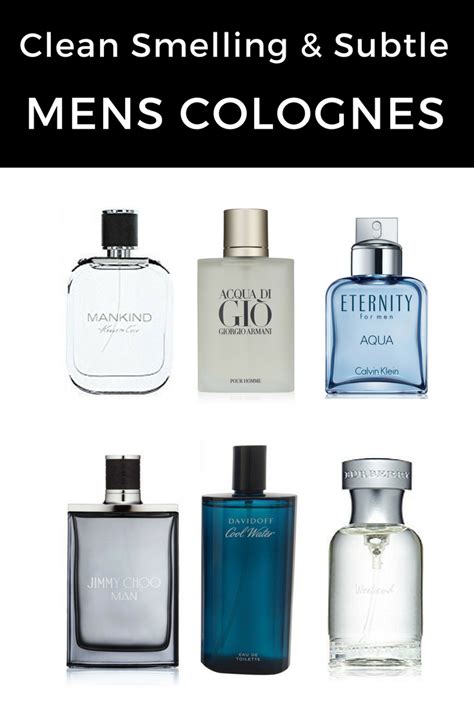 clean smelling cologne for men.